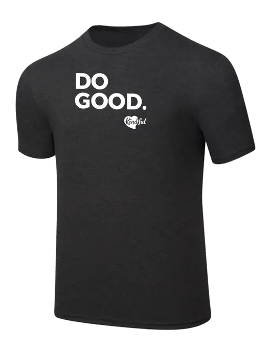 Simply Soft Black Frost 4.5oz  Poly/Combed Ring Spun Cotton T-Shirt w/Do Good. Logo
