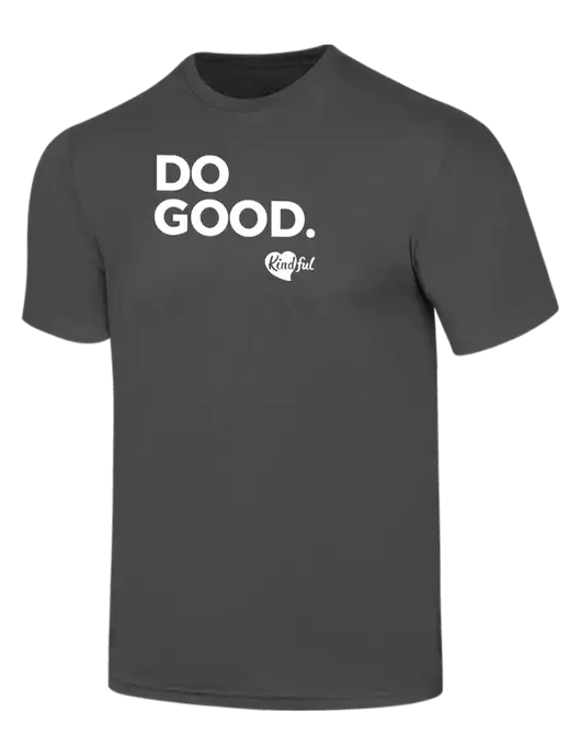 Simply Soft Charcoal 4.5oz  Poly/Combed Ring Spun Cotton T-Shirt w/Do Good. Logo