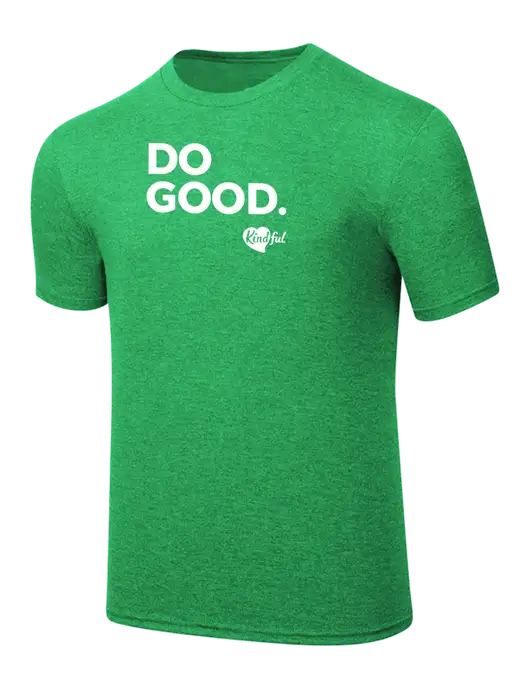 Simply Soft Kelly Green Frost 4.5oz  Poly/Combed Ring Spun Cotton T-Shirt w/Do Good. Logo