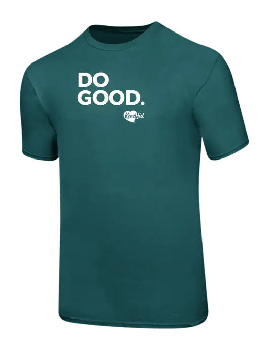 Ring Spun Dark Teal 4.5 oz T-Shirt w/Do Good. Logo
