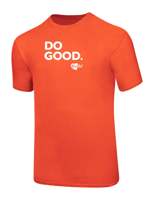 Ring Spun Orange 4.5 oz T-Shirt w/Do Good. Logo