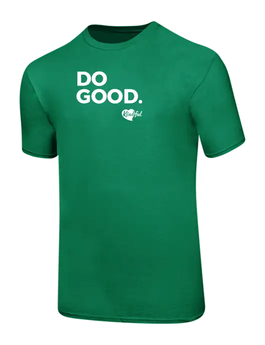 Ring Spun Kelly Green 4.5 oz T-Shirt w/Do Good. Logo