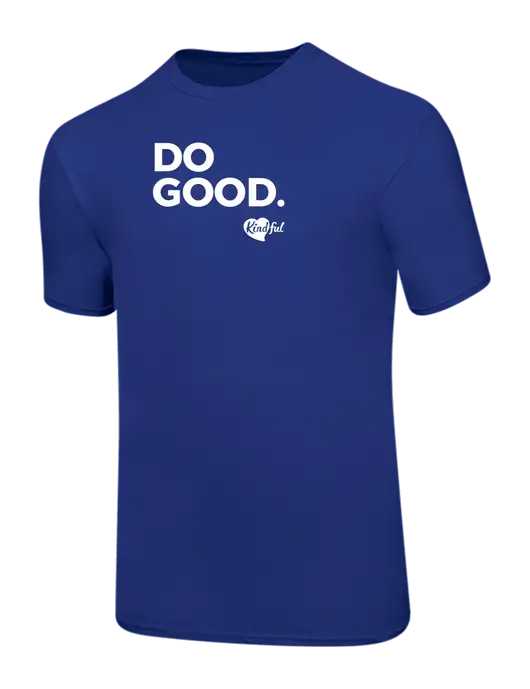 Ring Spun Royal 4.5 oz T-Shirt w/Do Good. Logo