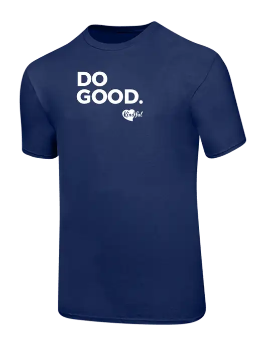 Ring Spun Navy 4.5 oz T-Shirt w/Do Good. Logo