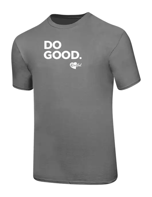 Ring Spun Medium Grey 4.5 oz T-Shirt w/Do Good. Logo