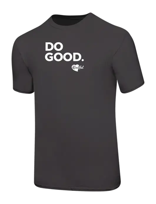 Ring Spun Charcoal 4.5 oz T-Shirt w/Do Good. Logo