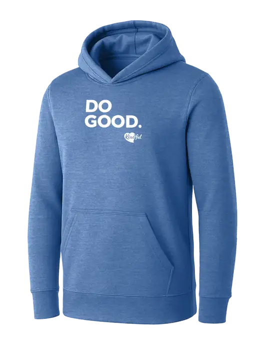 Womens Royal Heather Core Fleece Pullover Hooded Sweatshirt w/Do Good. Logo